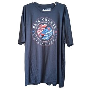 Eric Church Heart & Soul Graphic Tshirt 3XL‎ Black Band Music Festival EUC